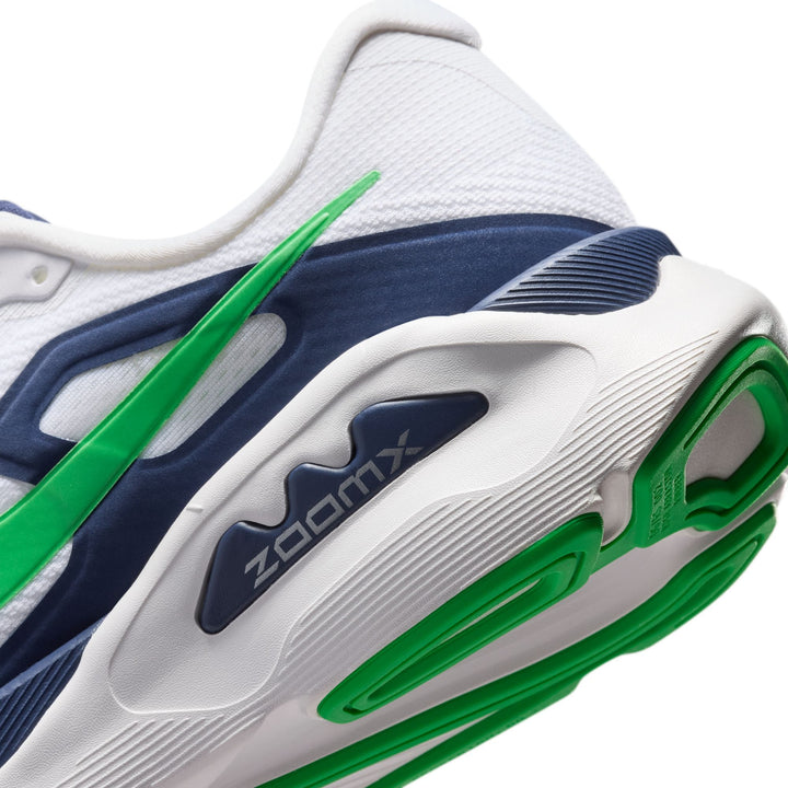 Nike Mens Structure Plus - White/Green Spark/Midnight Navy - Stability - SU26