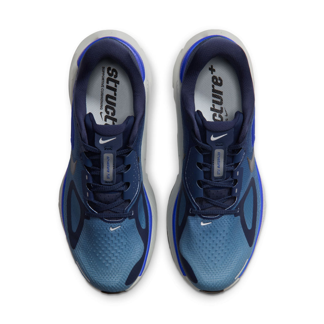 Nike Mens Structure Plus - Midnight Navy/Black/Smokey Blue - Stability - HO26
