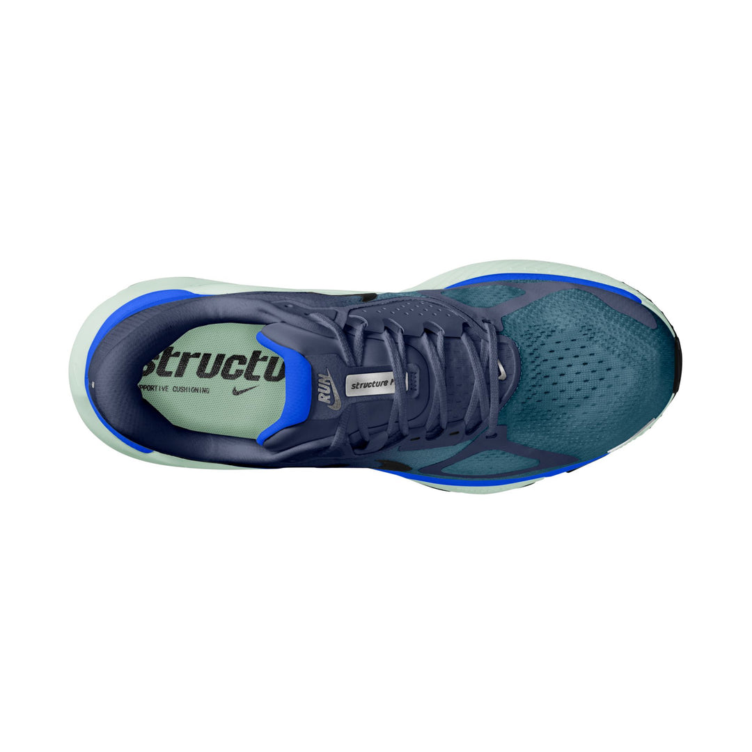 Nike Mens Structure Plus - Midnight Navy/Black/Smokey Blue - Stability - HO26