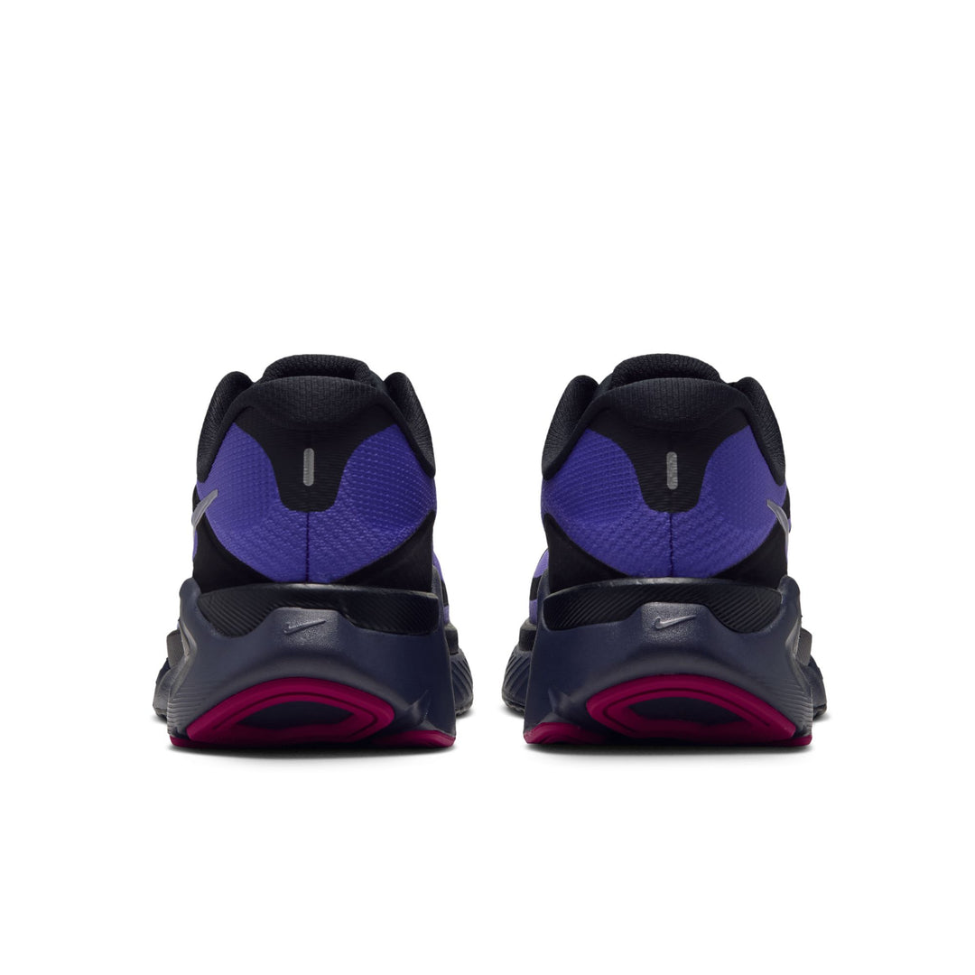 Nike Womens Structure Plus - Black/Metallic Silver/Persian Violet - Stability - HO26