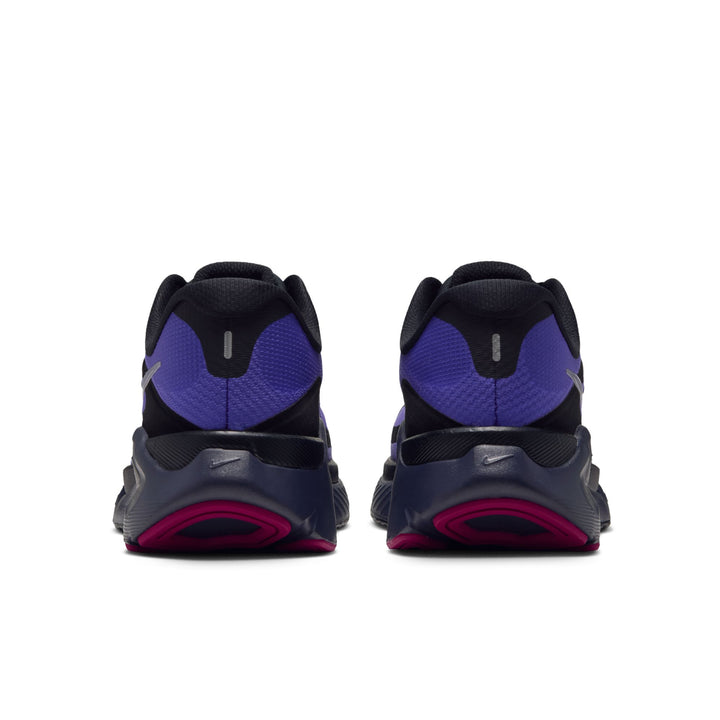 Nike Womens Structure Plus - Black/Metallic Silver/Persian Violet - Stability - HO26