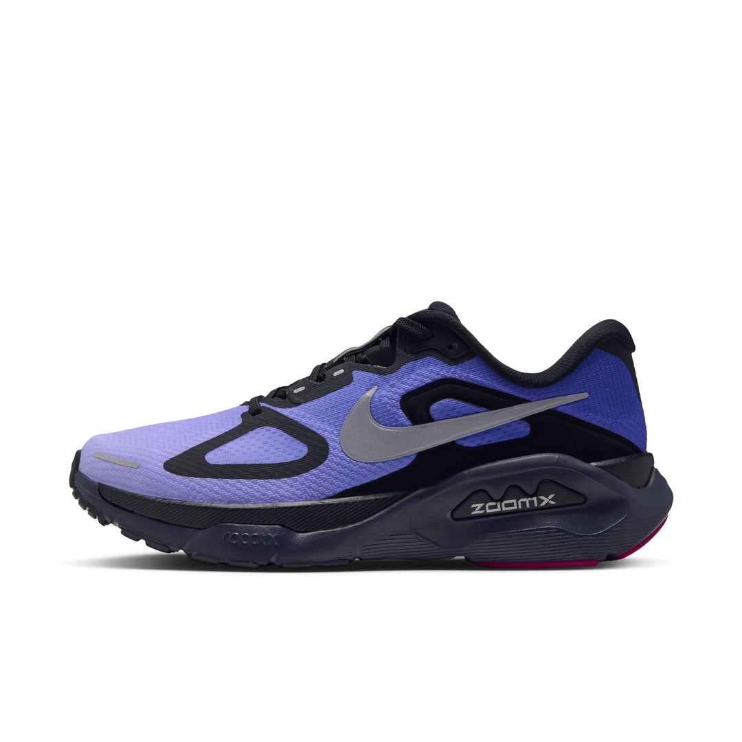 Nike Womens Structure Plus - Black/Metallic Silver/Persian Violet - Stability - HO26