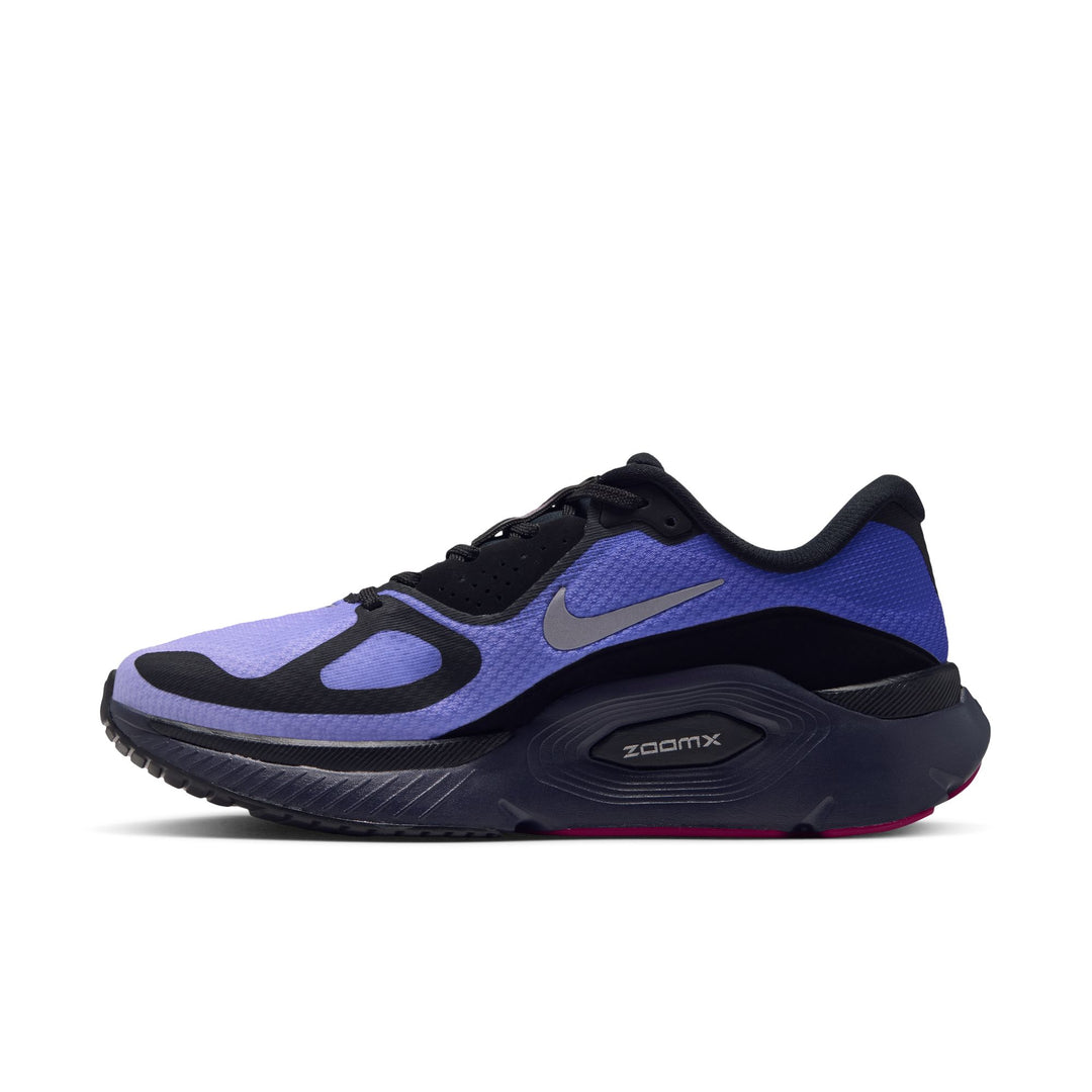Nike Womens Structure Plus - Black/Metallic Silver/Persian Violet - Stability - HO26