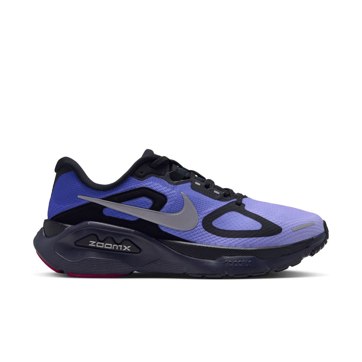 Nike Womens Structure Plus - Black/Metallic Silver/Persian Violet - Stability - HO26