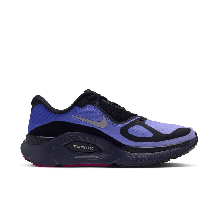 Nike Womens Structure Plus - Black/Metallic Silver/Persian Violet - Stability - HO26