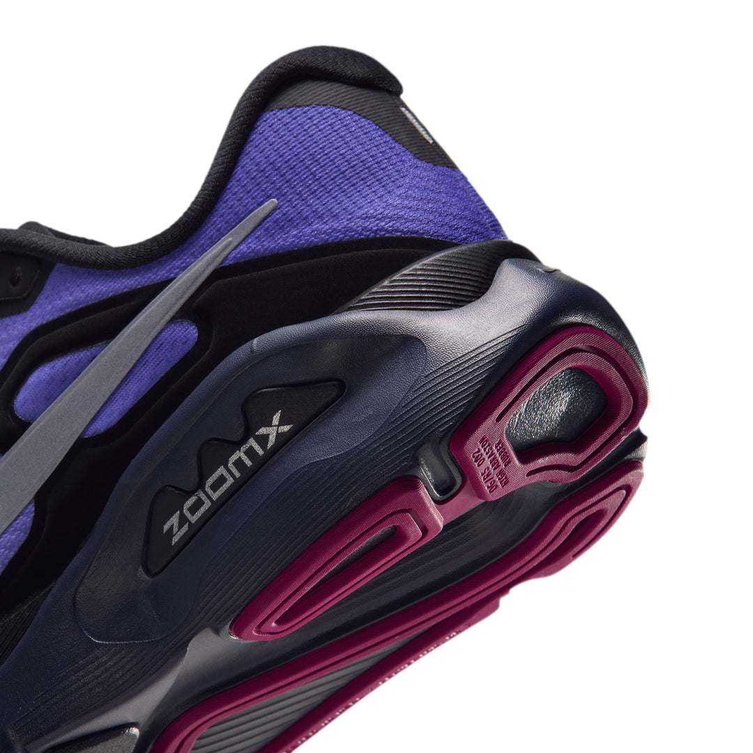 Nike Womens Structure Plus - Black/Metallic Silver/Persian Violet - Stability - HO26