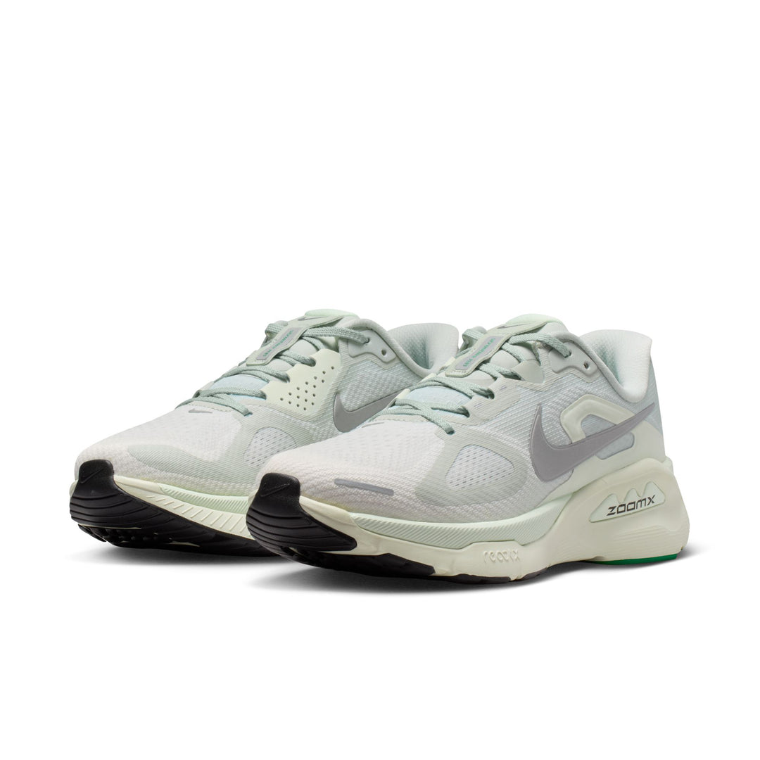 Nike Womens Structure Plus - Light Silver/Metallic Silver - Stability - SU26