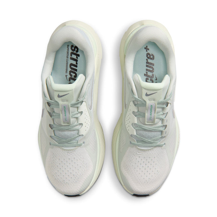 Nike Womens Structure Plus - Light Silver/Metallic Silver - Stability - SU26