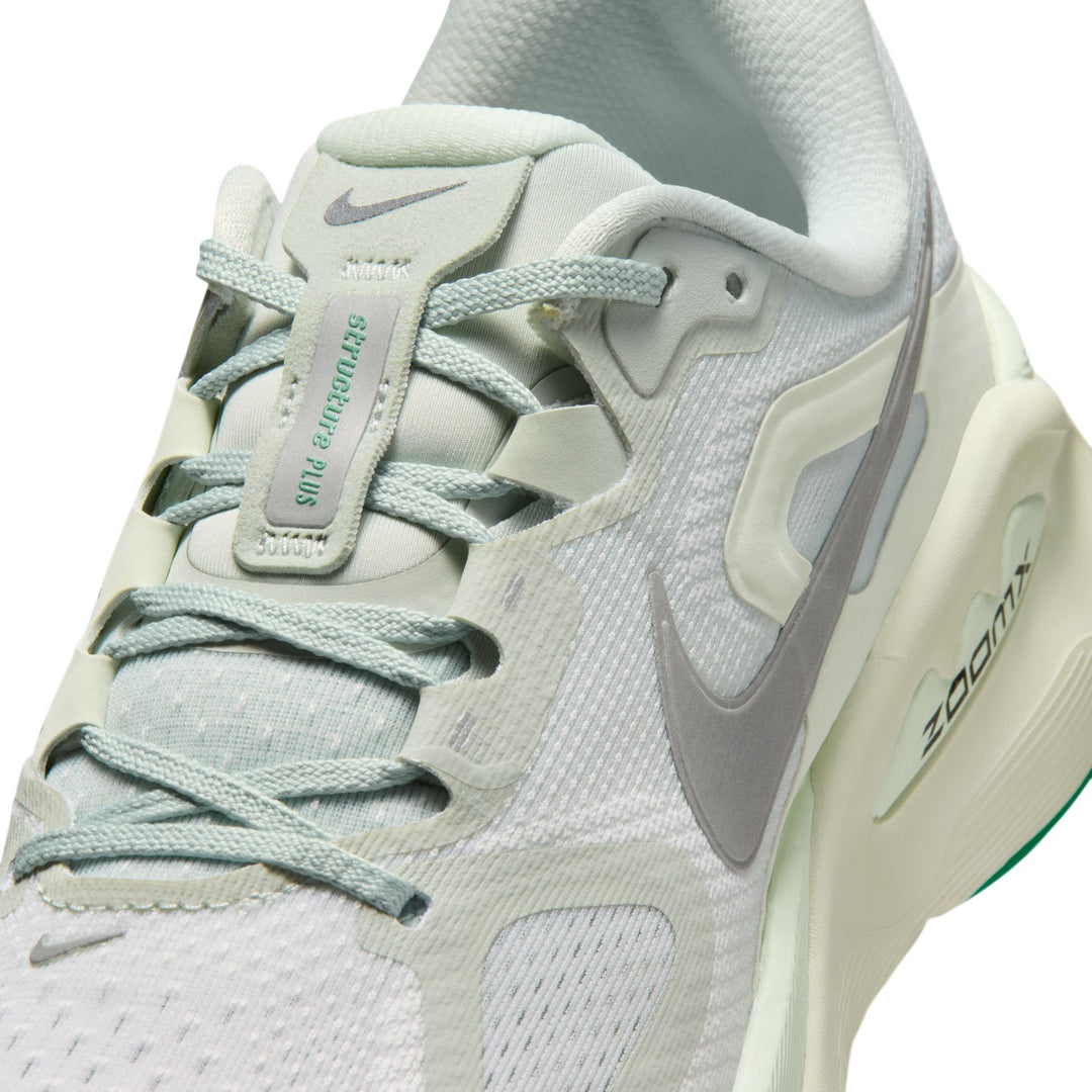 Nike Womens Structure Plus - Light Silver/Metallic Silver - Stability - SU26
