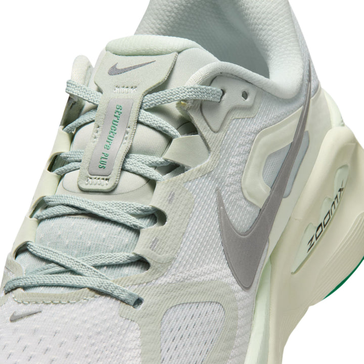Nike Womens Structure Plus - Light Silver/Metallic Silver - Stability - SU26
