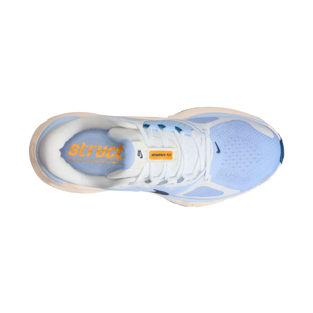 Nike Womens Structure Plus - White/Mystic Navy/Aluminum/Sundial - Stability - SU26