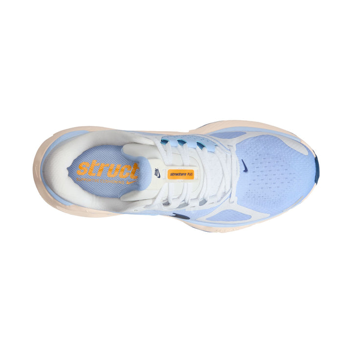Nike Womens Structure Plus - White/Mystic Navy/Aluminum/Sundial - Stability - SU26