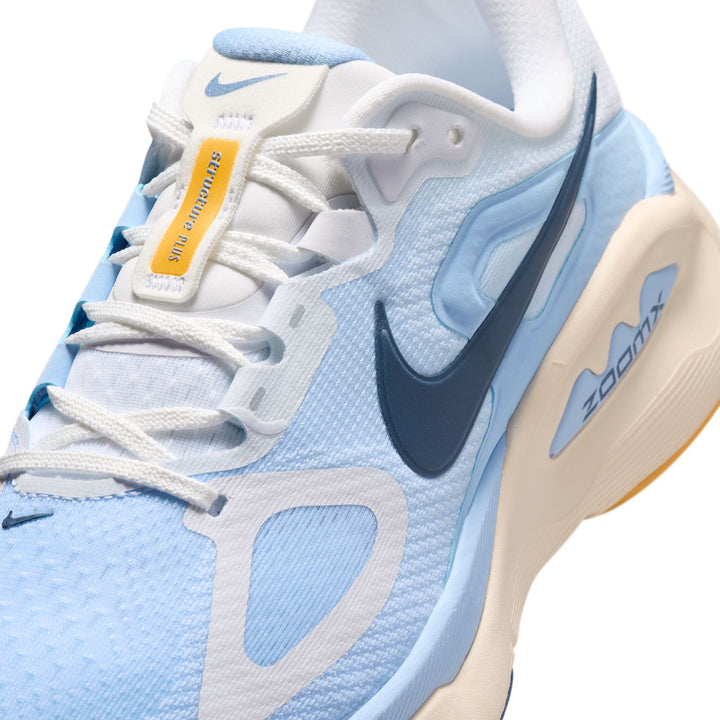 Nike Womens Structure Plus - White/Mystic Navy/Aluminum/Sundial - Stability - SU26