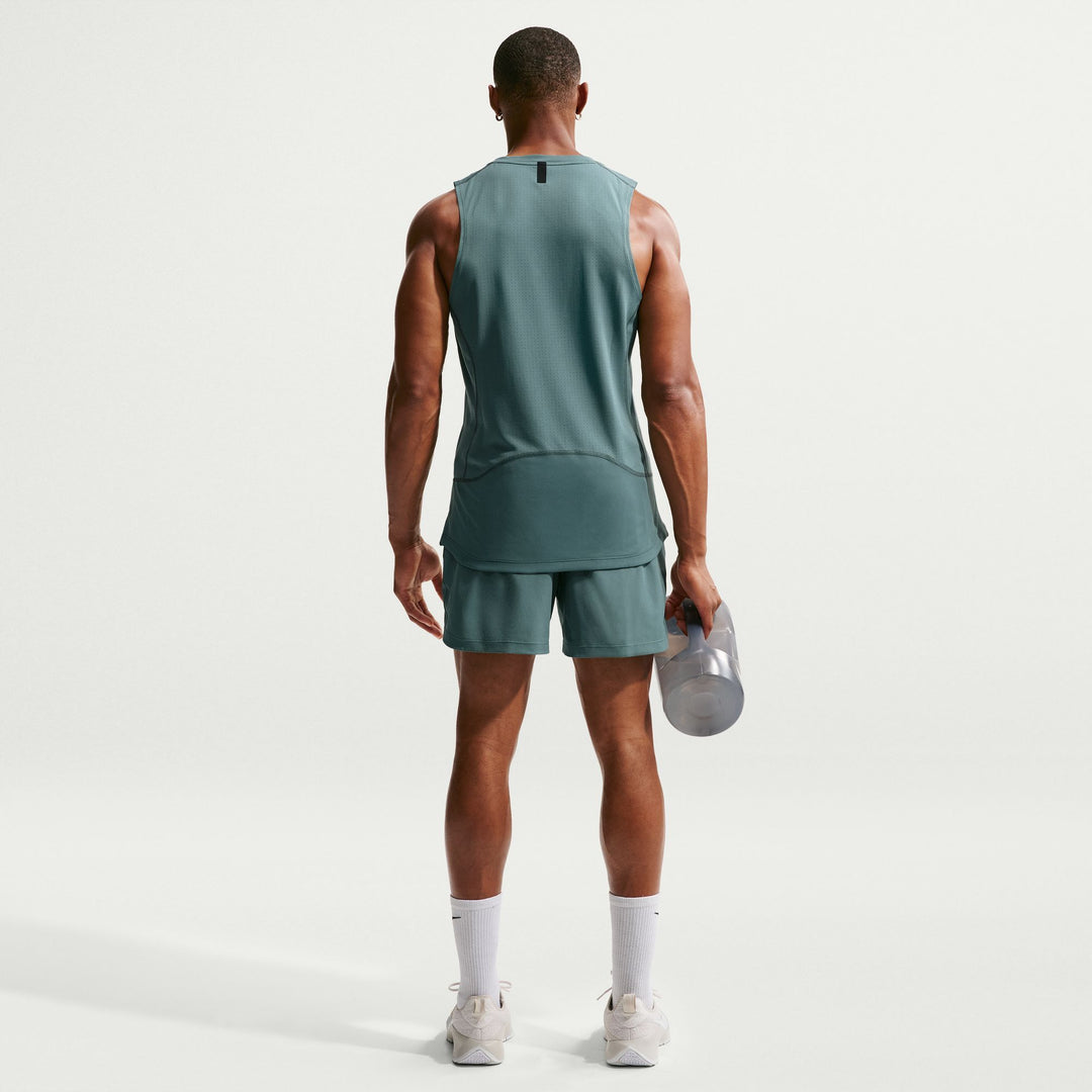 Nike Mens Dri-FIT 6" Pro Training Short - Mineral Slate/Green Strike