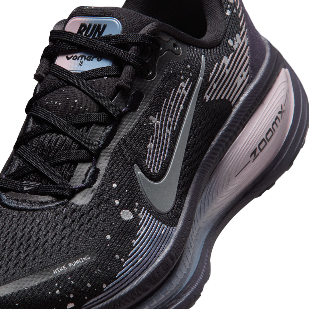 Nike Womens Vomero 18 SE - Black/Metallic Dark Grey/Cave Purple - Neutral - HO25