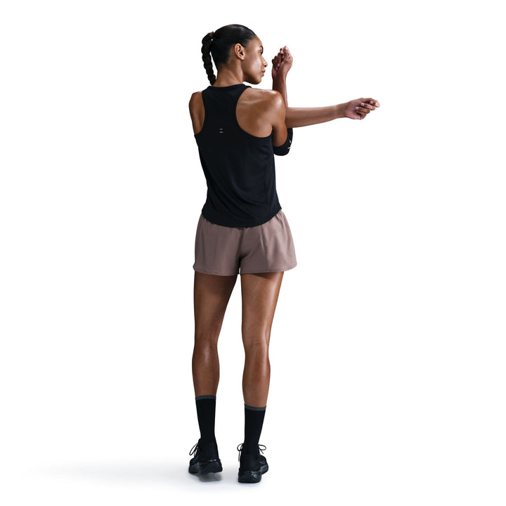 Débardeur de course Nike Tempo Dri-FIT pour Femme - Noir/Argent réfléchissant