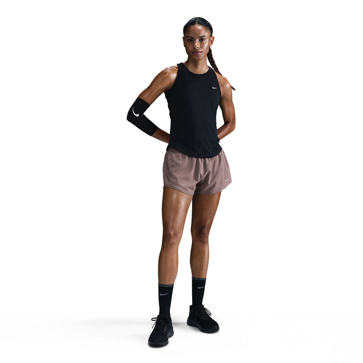 Débardeur de course Nike Tempo Dri-FIT pour Femme - Noir/Argent réfléchissant