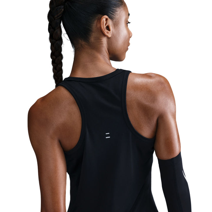 Débardeur de course Nike Tempo Dri-FIT pour Femme - Noir/Argent réfléchissant