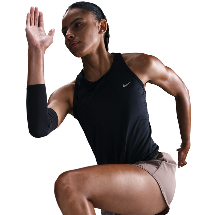 Débardeur de course Nike Tempo Dri-FIT pour Femme - Noir/Argent réfléchissant