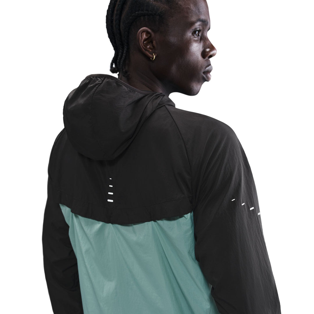 Nike Mens Repel UV Stride Jacket - Black/Cannon/Reflective Silver