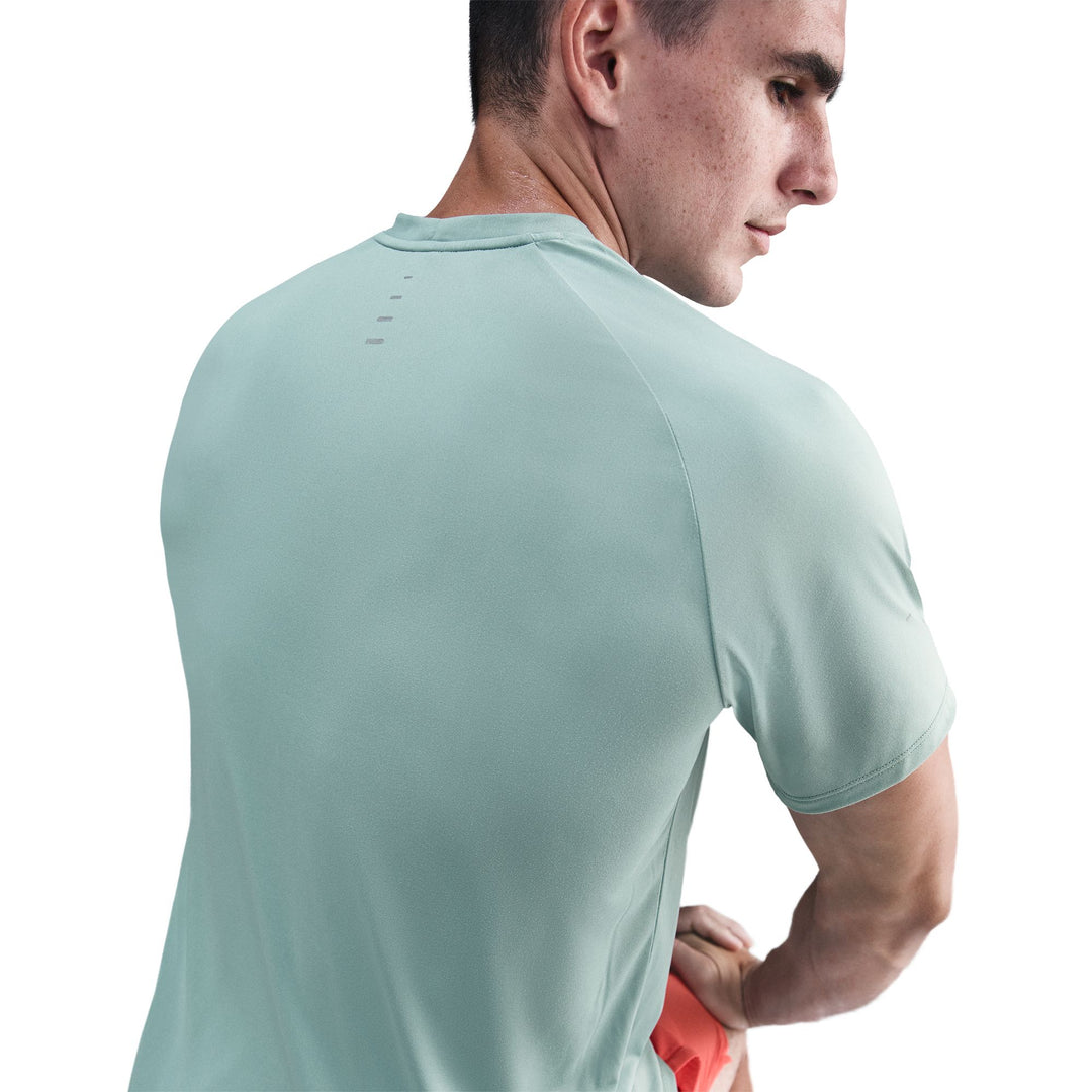 Nike Mens Dri-FIT ADV Short Sleeve Stride Tee - Cannon/Reflective Silver