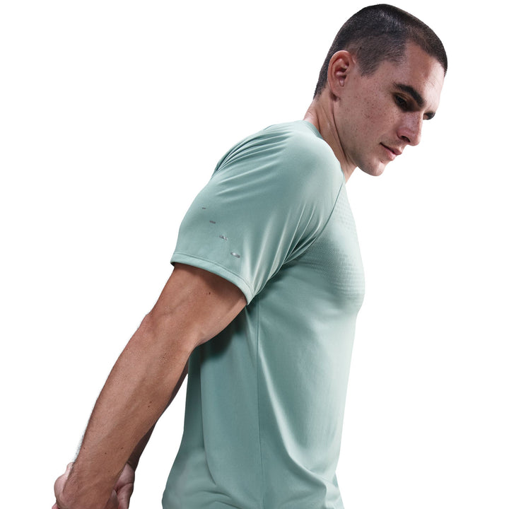 Nike Mens Dri-FIT ADV Short Sleeve Stride Tee - Cannon/Reflective Silver
