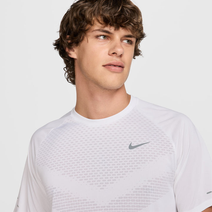 Nike Mens Dri-FIT ADV Short Sleeve Stride Tee - White/Reflective Silver - SP26