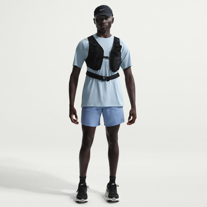 Nike Hommes Dri-FIT ADV T-shirt à manches courtes Stride - Bleu Armoury Clair/Argent Réfléchissant