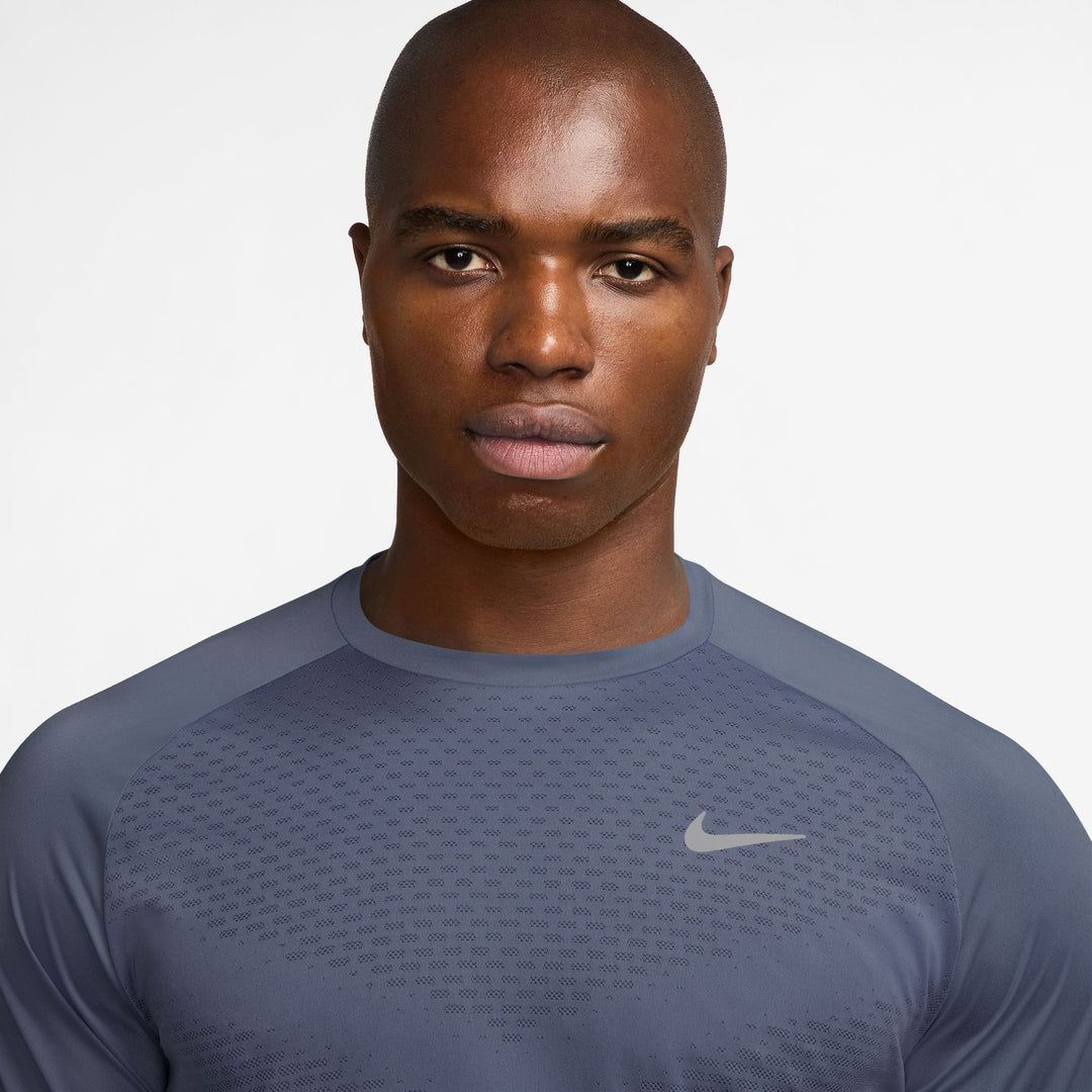 Nike Mens Dri-FIT ADV Short Sleeve Stride Tee - Diffused Blue/Reflective Silver - SP26
