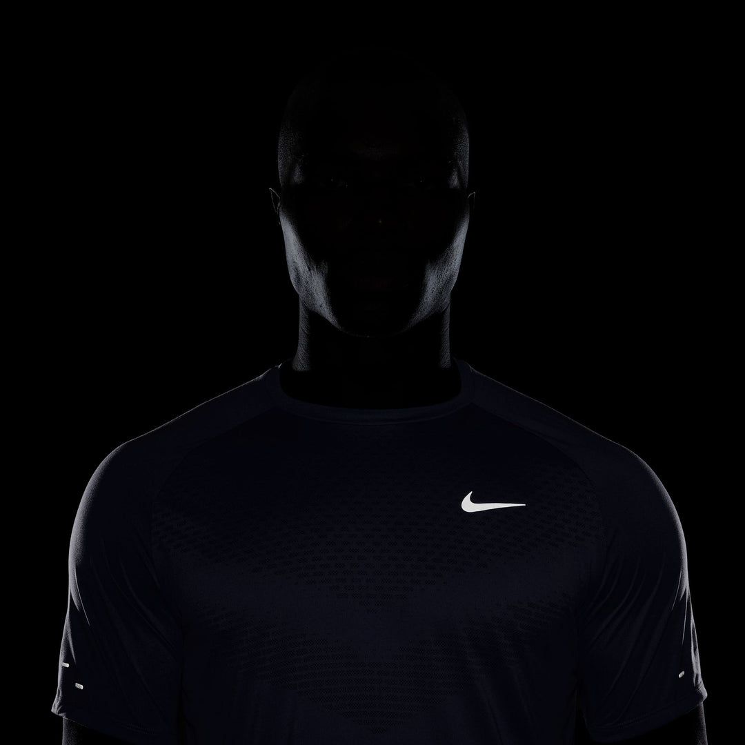 Nike Mens Dri-FIT ADV Short Sleeve Stride Tee - Diffused Blue/Reflective Silver - SP26
