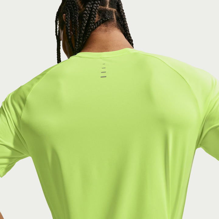 Nike Herren Dri-FIT ADV Kurzarm-Stride-T-Shirt – Volt Ice/Reflective Silver