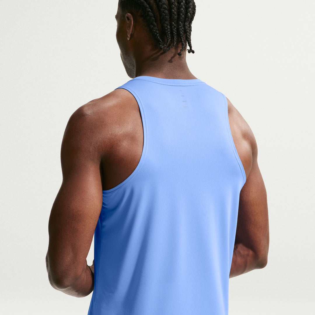 Débardeur de course Nike Stride Dri-FIT ADV pour hommes - Royal Pulse/Argent réfléchissant