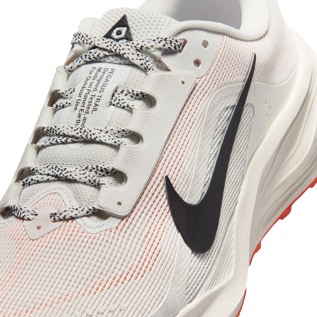 Nike Womens ACG Pegasus Trail - Summit White/Black/Phantom/Safety Orange - Trail - SU26