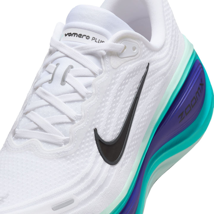 Nike Mens Vomero Plus - White/Black/Bright Concord/Hyper Turquoise - Neutral - HO25