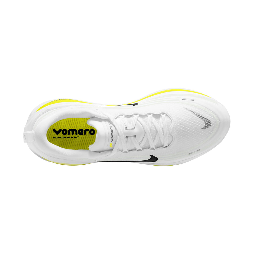 Nike Mens Vomero Plus - White/Black/Lemon Venom/Electric Yellow - Neutral - HO26