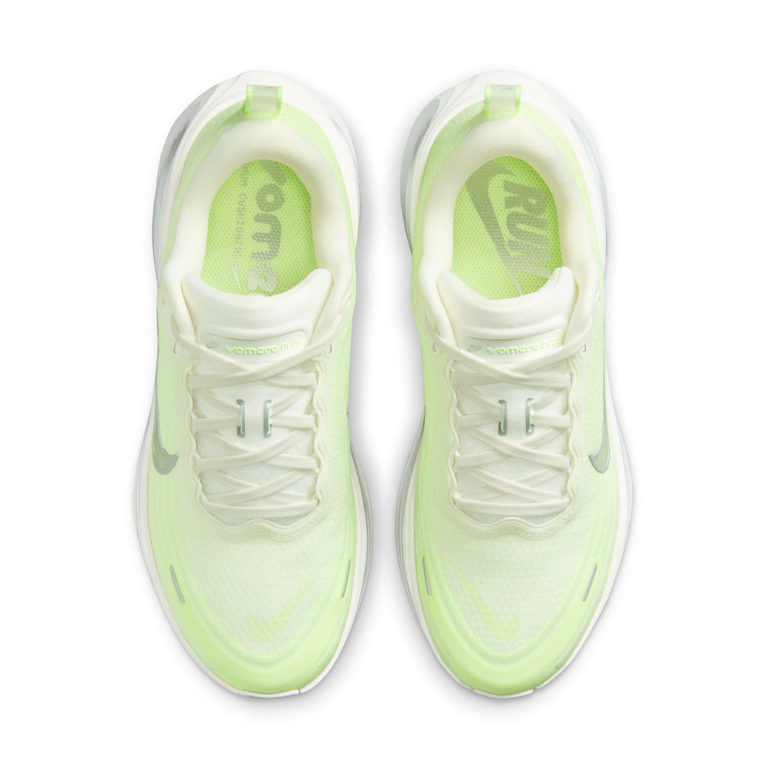 Nike Womens Vomero Plus - Sail/Metallic Silver/Barely Volt - Neutral - FA25