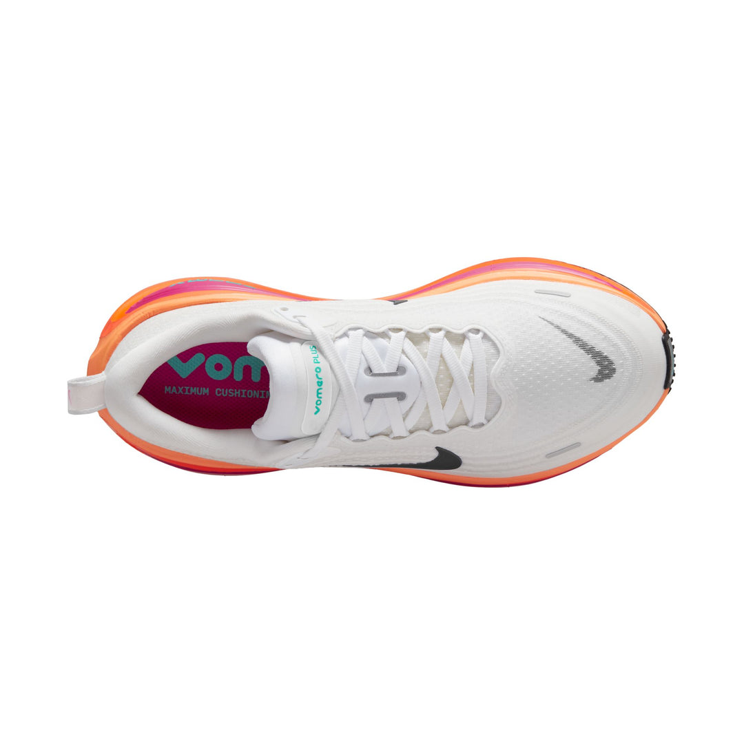 Nike Womens Vomero Plus - White/Black/Fire Pink/Hyper Crimson - Neutral - HO25