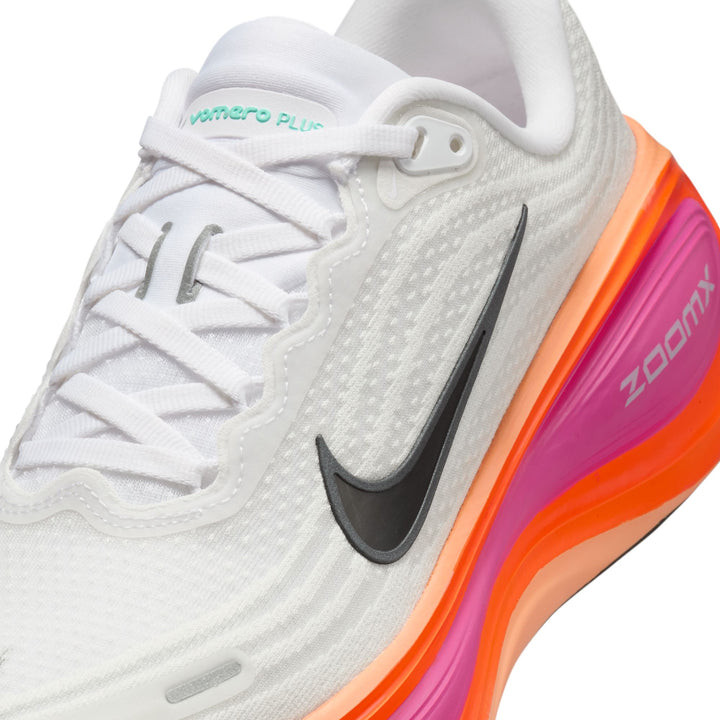 Nike Womens Vomero Plus - White/Black/Fire Pink/Hyper Crimson - Neutral - HO25