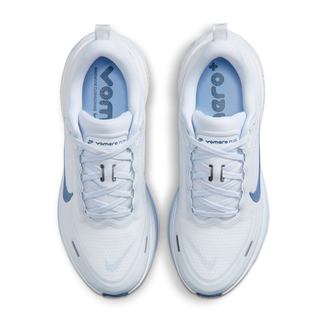 Nike Womens Vomero Plus - White/Mystic Navy/Aluminium/Football Grey - Neutral - FA26