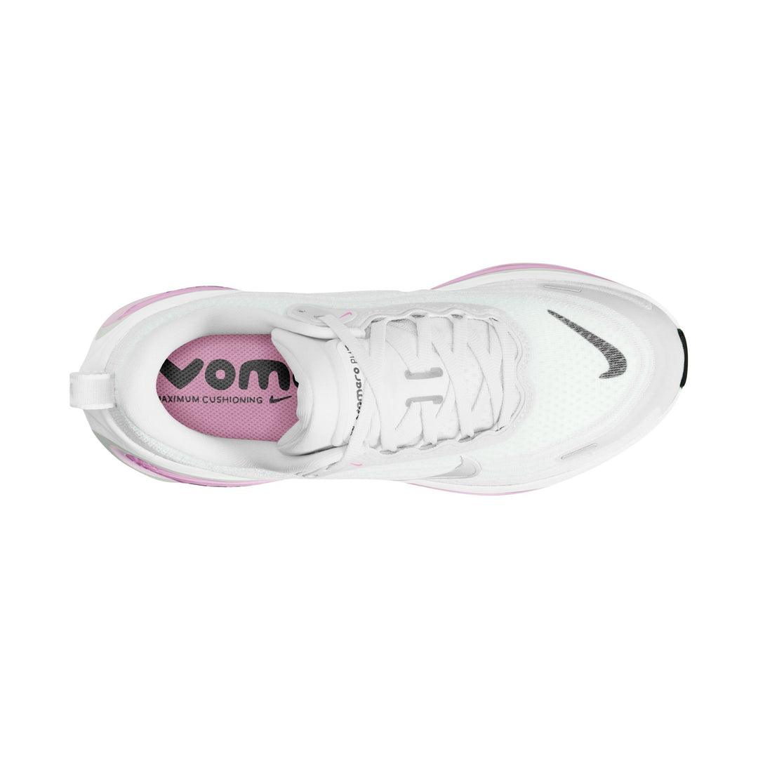 Nike Womens Vomero Plus - White/Metallic Silver/Bleached Lilac - Neutral - SU26