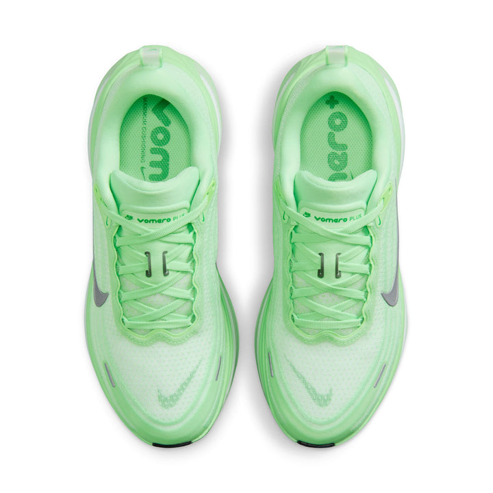 Nike Womens Vomero Plus - White/Metallic Silver/Illusion Green - Neutral - FA26