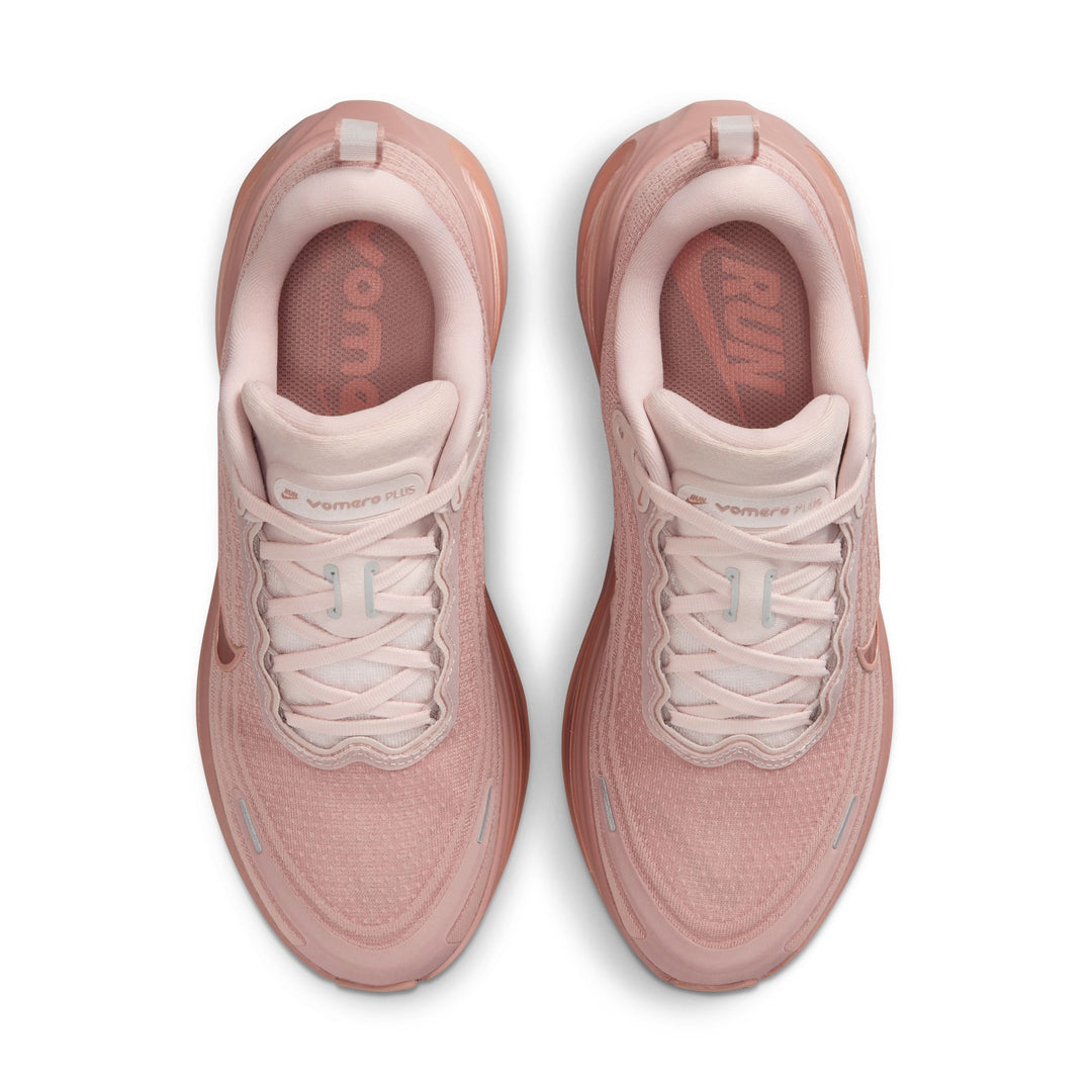 Nike Womens Vomero Plus - Particle Pink/Metallic Rose Gold/Silt Red - Neutral - AW25