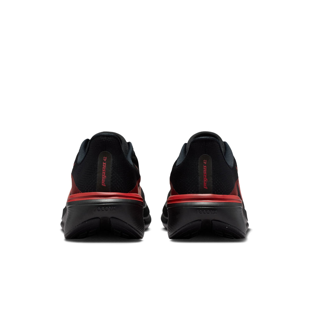 Nike Mens Pegasus 42 - Black/Bright Crimson/University Red - Neutral - FA26