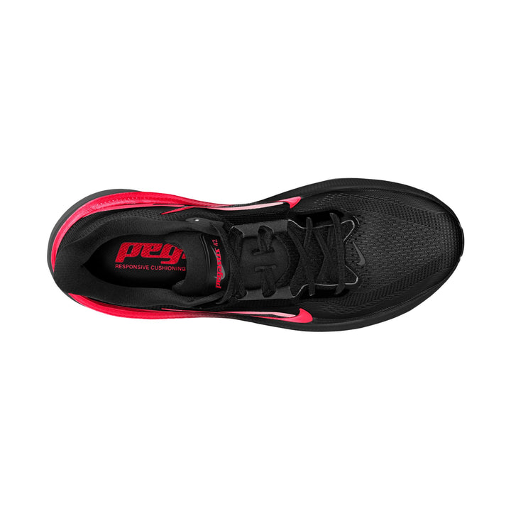 Nike Mens Pegasus 42 - Black/Bright Crimson/University Red - Neutral - FA26
