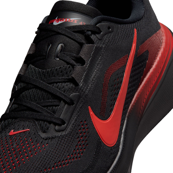 Nike Mens Pegasus 42 - Black/Bright Crimson/University Red - Neutral - FA26
