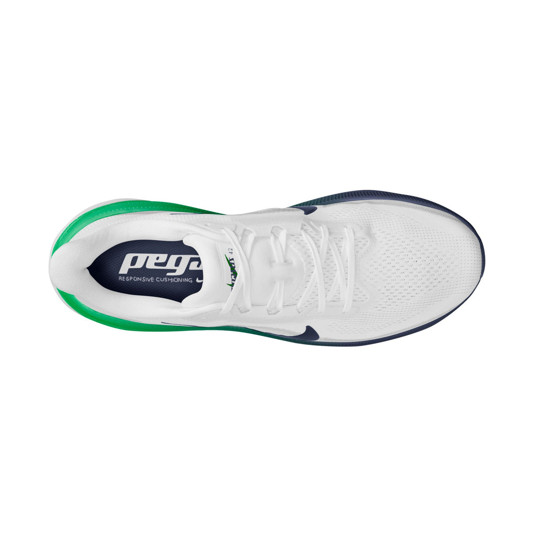 Nike Mens Pegasus 42 - White/Midnight Navy/Green Spark - Neutral - FA26