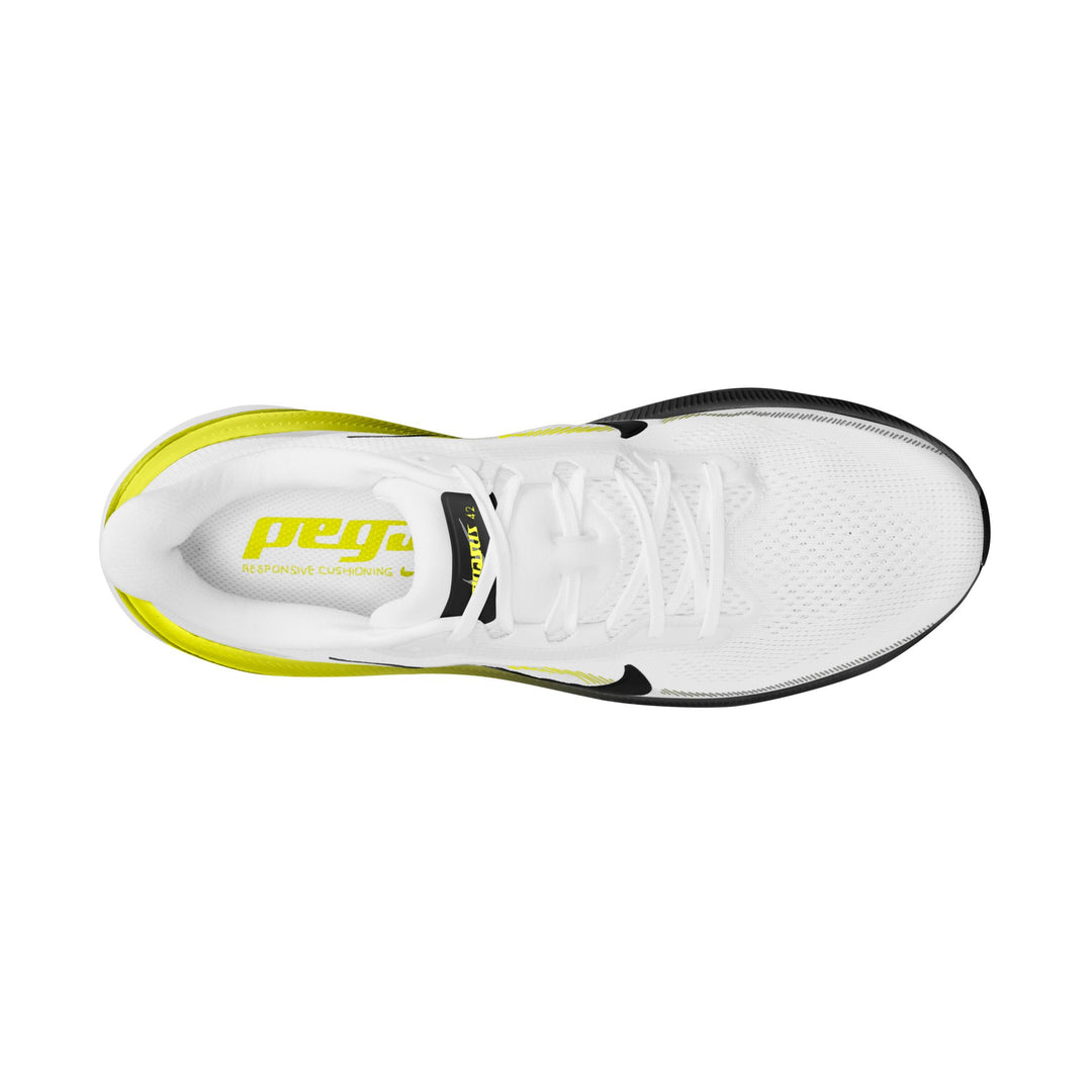 Nike Mens Pegasus 42 - White/Black/Lemon Venom/White - Neutral - HO26