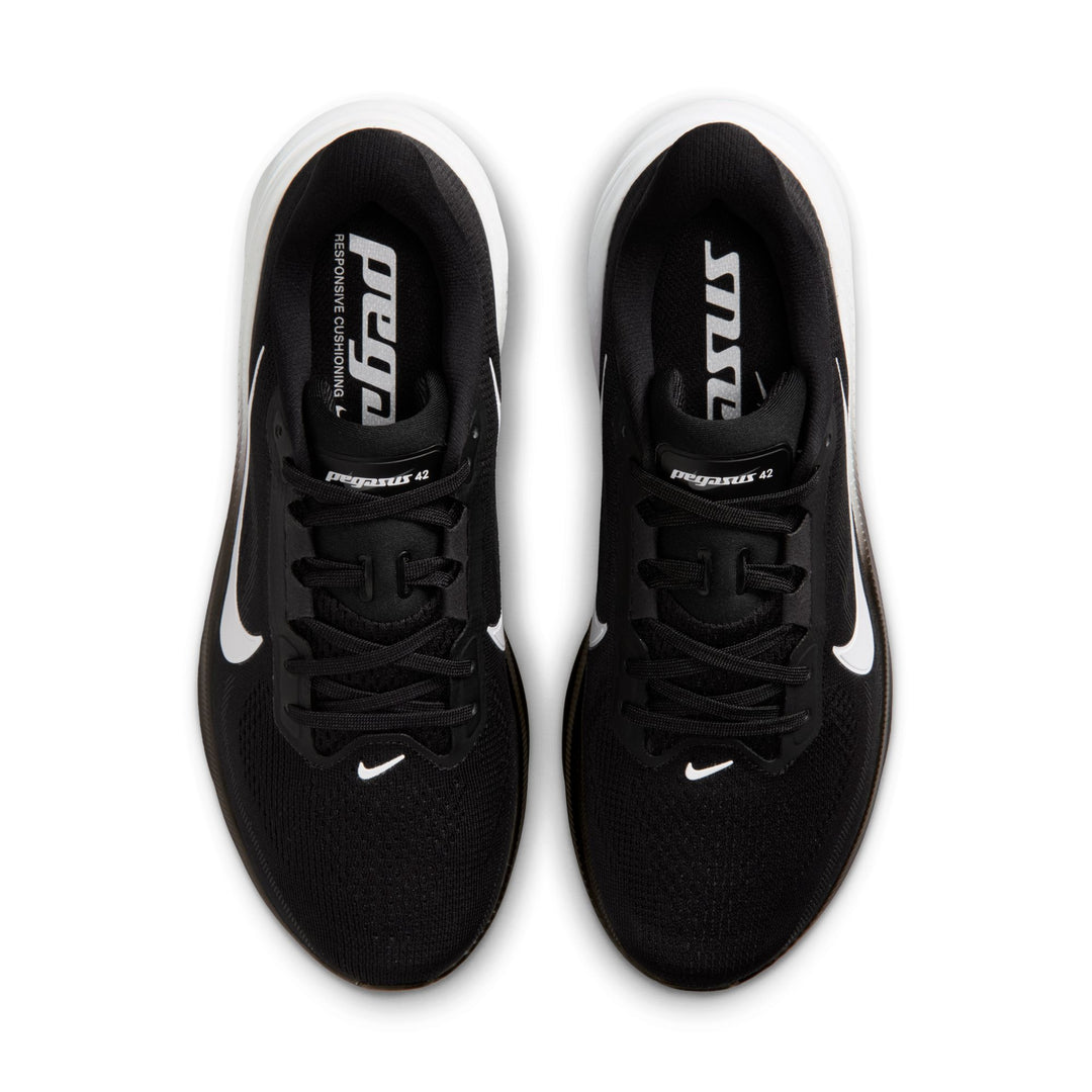 Nike Womens Pegasus 42 - Black/White/Iron Grey - Neutral - SU26