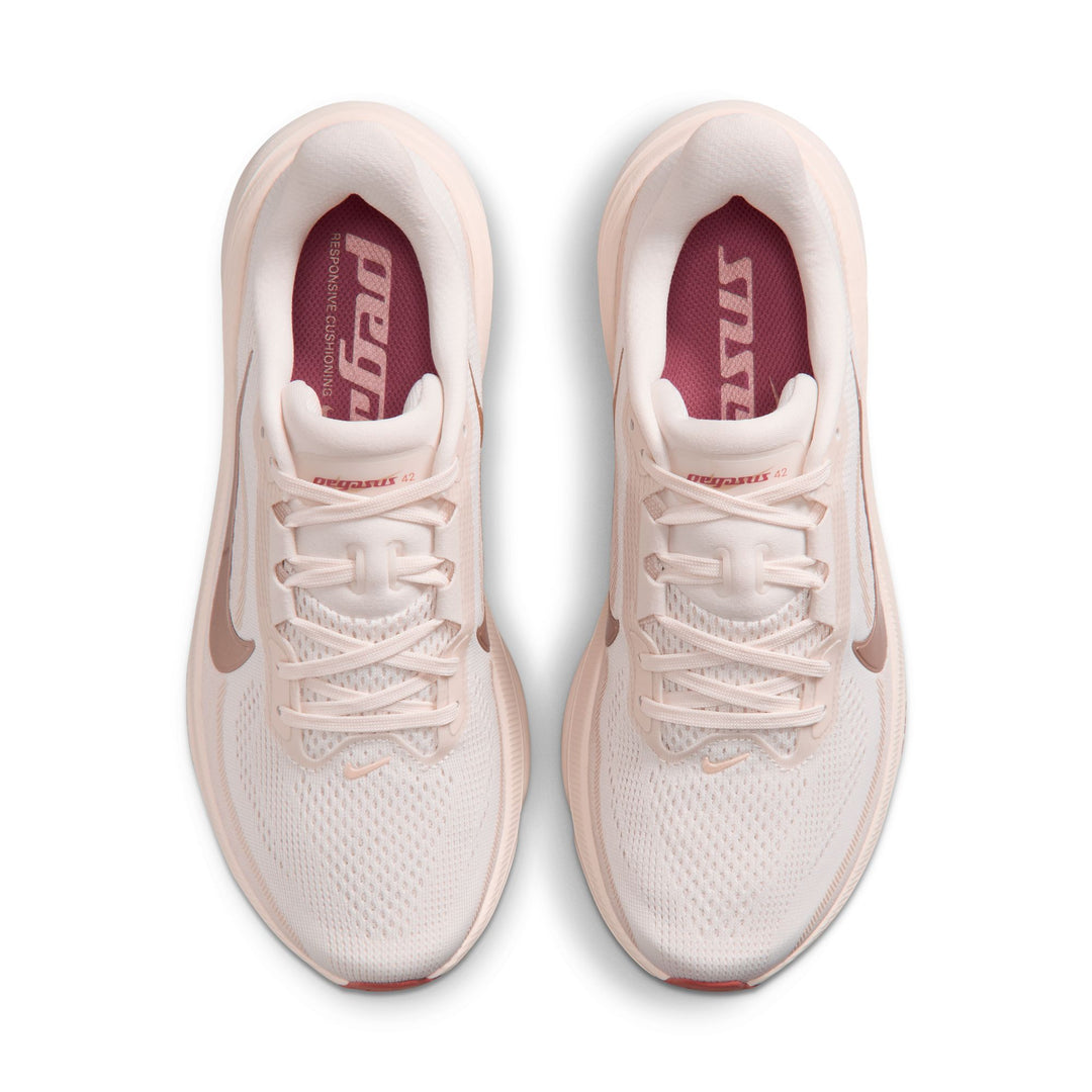 Nike Womens Pegasus 42 - Phantom/MTLC Gold Grain/Chalk Sail - Neutral - FA26