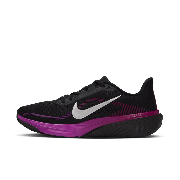 Nike Womens Pegasus 42 -  Black/Metallic Silver/Vivid Purple - Neutral - HO26